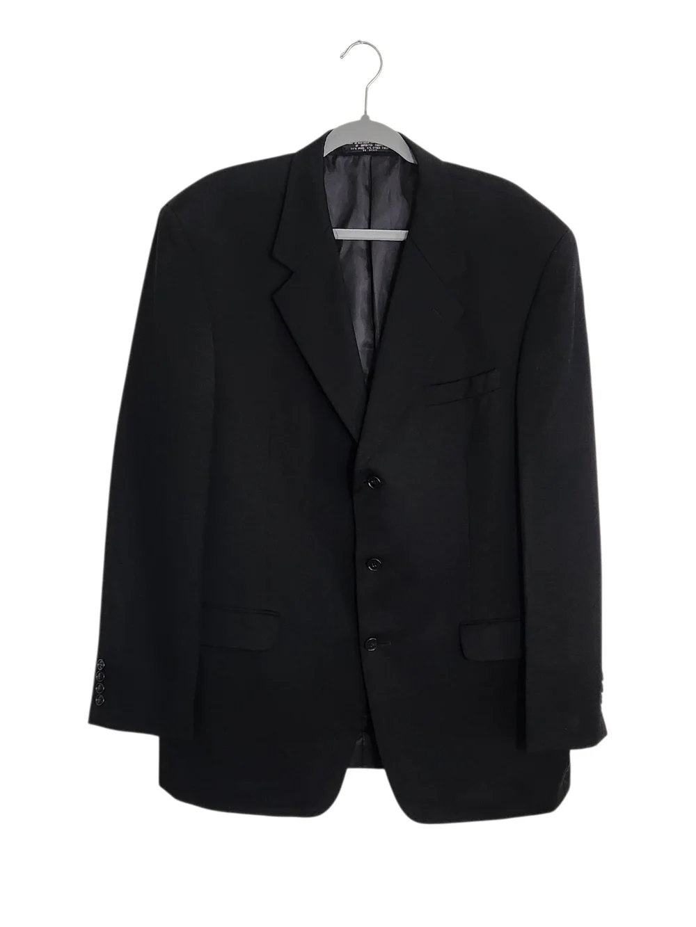 Jones New York Mens Black Wool Blazer Size 44L